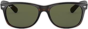 Ray-Ban RB2132 New Wayfarer Sunglasses, Tortoise/Green, 52 mm