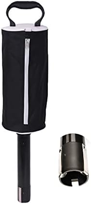 Faluber Golf Ball Retriever Shag Bag, Removable Pick up Shagger, Detachable Golf Retrieval Picker, Zip Up Storage Pocket Up to 70 Balls, Tube Collector,Picker Upper, Golf Gifts for Men