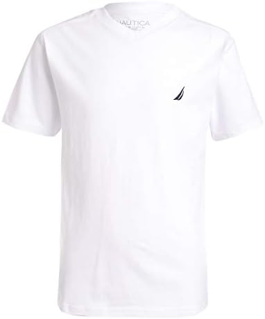 Nautica Boys' Short Sleeve Solid V-Neck T-Shirt