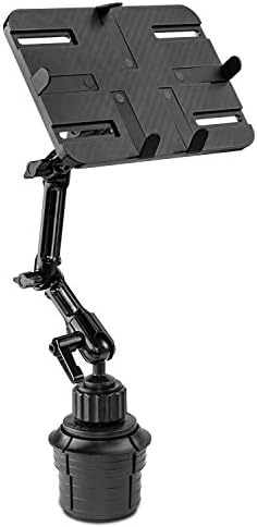 Mount-It! Premium Cup Holder Tablet Mount for Cars - Tablet ELD Mount - Heavy Duty Aluminum Tablet Mount for iPad 7, Galaxy Tab, & Fire Tablets (MI-7320)