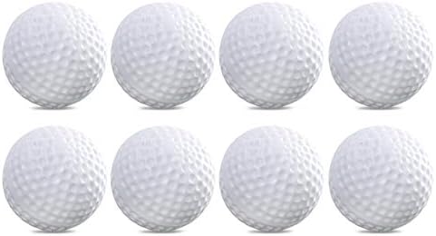 31B4i8kqkfL._AC_.jpg Toyvian 8PCS White Practice Golf Balls Indoor Outdoor Plastic Practice Balls for Kids Children Golfer - Image 1