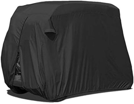 DPFXNN 4 Passengers Golf Cart Cover, Oxford Waterproof Sunproof Club Car Roof Enclosure Rain Accessories Dustproof Durable, for Protection