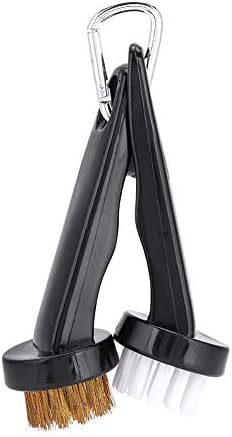 Keenso Golf Club Brush, 2PCS Durable Steel Wire & Nylon Golf Club Cleaning Brush Golfer Tackle -Practical Sharp and Clean Kits for Golf Irons