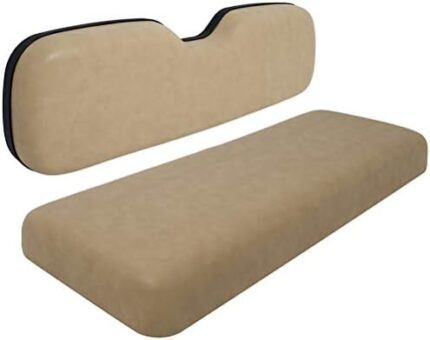 SCITOO Tan Seat Cushion for Golf Cart Replacement Cushions for Passenger Front/Rear Bench Seat Cushions for Ezgo TxT Rxv ST for ST Sport for Valor Models 2-piece Set