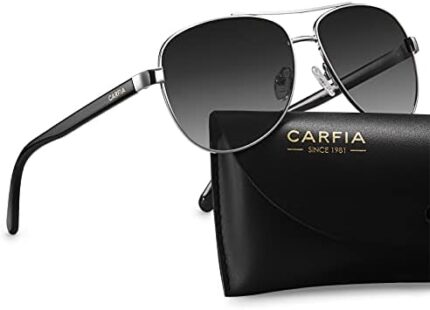 Carfia Polarized Sunglasses for Women UV Protection Outdoor Glasses Ultra-Lightweight Comfort Frame