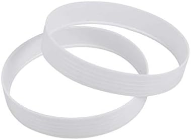 LIOOBO 2pcs White PP Plastic Golf Putting Green Hole Cup Rings Training Aid Accessories Outdoor Equipments Putting Cup Rings