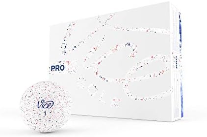 Vice Golf PRO 2020 | 12 Golf Balls | Features: 3-Piece cast Urethane, Maximum Control, high Short Game Spin | More Colors: NEON Lime/RED | Profile: Designed for Advanced Golfers