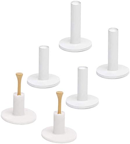 31Wr7IopPJL._AC_.jpg BIZBON 6 Pack Rubber Golf Tees for Driving Range Mats Value, 3 Mixed Size Durable Rubber Tees Ideal for Practice Mat Top Holder fit Indoor Outdoor - Image 1