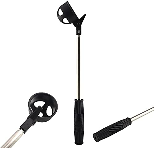 31Y4vH9WWvS._AC_.jpg FINGER TEN Golf Ball Retriever for Water Telescopic 6.5/9/12/15/18 ft Feet Pick Up Stick Stainless Steel Shaft, with Automatic Locking Scoop and Anti-Slip Grip Handle Golf Gifts for Men - Image 1