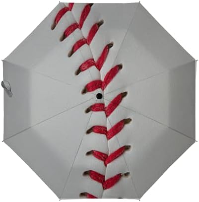 LoveKunYu Compact Umbrella White Dots On Black Grunge Brush Auto Open Close Travel Sun Golf Folding Umbrellas Windproof Lightweight for Women Men Kids Girls Parasol with Black Anti-Uv Coating