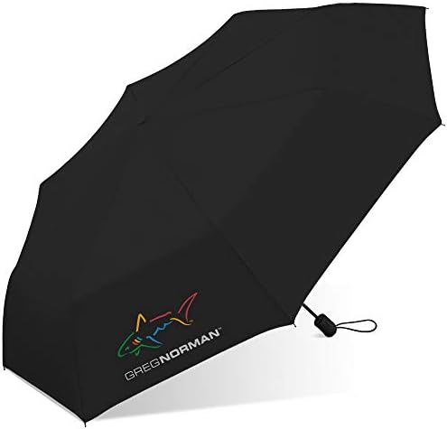 31czZHHQSDL._AC_.jpg Greg Norman Shark - Super Mini Golf Umbrella - Push Button Automatic Open, Rain & Windproof Auto Frame - 42 IN - Image 1