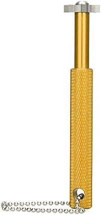 LZFAN Golf Club Groove Sharpener, 6 Sided Sharpening Tool, Golf Club Groove Sharpener with Ball Chain, Re-Grooving Cleaning Tool Accessories, Perfect Tool for All Irons