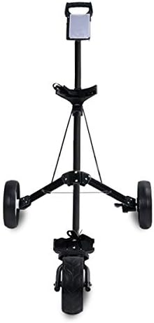 WeGuard Sturdy Lightweight Push Pull Golf Cart Trolley Foot Brake One Second to Open & Close Folding Cart,Golf Accessories for Practice and Game Best Gift for Men