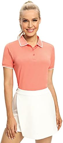 Hiverlay Polo Shirts for Women Golf Shirts Dry Fit UPF 50+ Lightweight Moisture Wicking Collared Tennis Shirts Ladies Tops