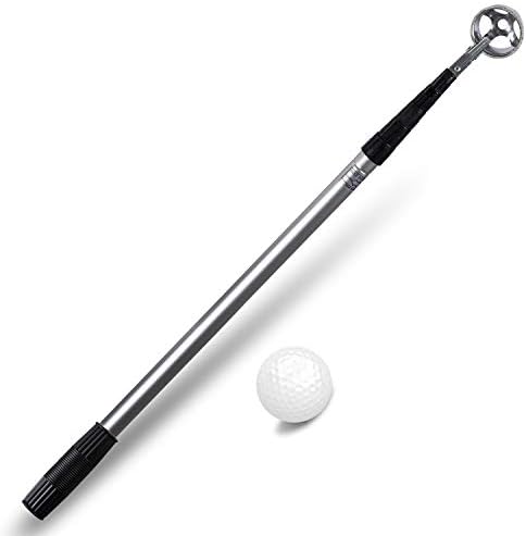 31lj2KZdikL._AC_.jpg HAIYUE Golf Ball Retriever Telescopic Water Ball Pick Up Tool Automatic Locking Scoop Sucker - Image 1