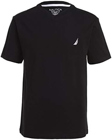 Nautica Boys' Short Sleeve Solid V-Neck T-Shirt