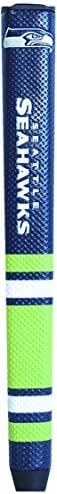 Team Golf NFL Seattle Seahawks Golf Putter Grip with Removable Gel Top Ball Marker, Durable Wide Grip & Easy to Control