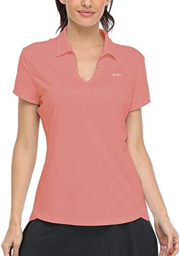 Willit Women's Tennis Shirts Golf Polo Shirts Short Sleeve Quick Dry Active Workout Shirts UPF 50+ Running Tops
