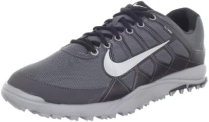 Nike Golf Men's Nike Air Range WP II Wide-M, Dark Grey/Midnight Fog/Black/Metallic Silver, 8 W US