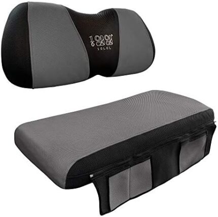 10L0L Newest Golf Cart Seat Cover Set with Storage Bag for Club Car Precedent Yamaha Mesh Polyester Washable Breathable