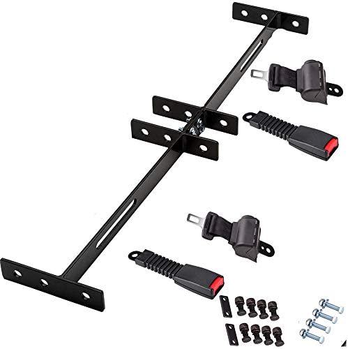 410gkAUlIL._AC_.jpg Dr.Acces Universal 2 Passenger Retractable Seat Belts and Bracket Kit for Club Car,EZGO Yamaha etc. Golf Cart - Image 1