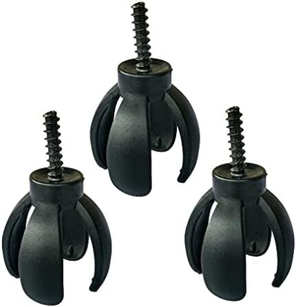 Pirhosigma 3 PCs Golf Ball Retriever Grabber Four-Prong Pick Up Back Saver Claw Put On Putter