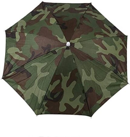 Women Men Umbrellas Fishing Hiking Golf Beach Headwear Hands Free Umbrella - Camo