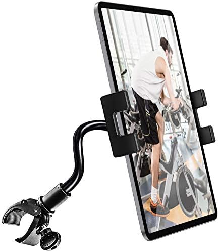 414MEpjCEeL._AC_.jpg Spinning Bike Tablet Holder, woleyi Gooseneck Treadmill Elliptical Tablet Mount, Indoor Stationary Exercise Bike Tablet Clamp for iPad Pro / Air / Mini, Galaxy Tabs, More 4-11" Tablets and Cellphones - Image 1