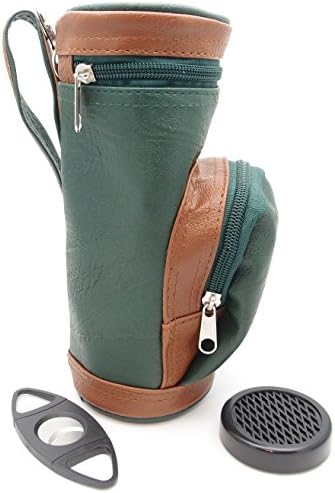 PU Leather Cigar Pouch & Accessory Pocket