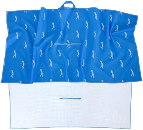 415GkfiaqjS._AC_.jpg Zippa Blue Golf Towel I Hanging Loop and Center Hole Deep Waffle Microfiber Golf Towel, Funny Golf Towel for Women and Men, Portable Golf Ball Towel, Golf Bag Caddy Towel Accessories Golfing Equipment - Image 1