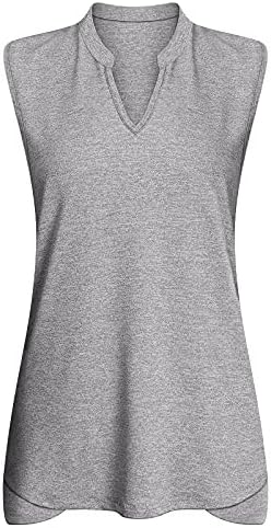 Cucuchy Womens Golf Shirt V Neck Polo Workout Athletic Tank Tops Casual Summer