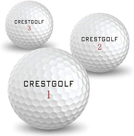 Crestgolf Soft-Feeling Golf Balls, Long Distance Golf Ball with Durable Urethane Cover for Swinging Speed High or Slower, Regulation Size Spin Golf Ball for Golf Shot Game