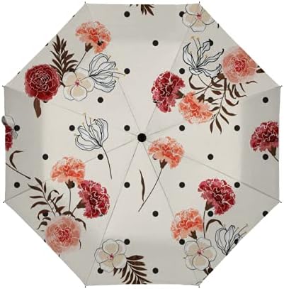 Golf Umbrella Beautiful Rooster Upon Farm Sun Rises Compact Auto Open Close Travel Sun Uv Windproof Folding Umbrella Portable Retractable Car Umbrellas Automatic Parasol With Black Anti-Uv Coating