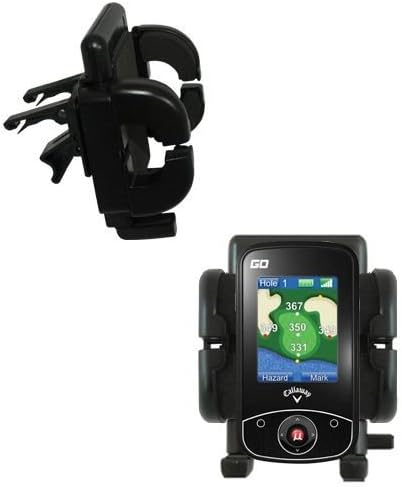 Innovative Vent Cradle Vehicle Mount designed for the uPro uPro GO Golf GPS - Adjustable Vent Clip Holder for Most Car / Auto Vent Systems
