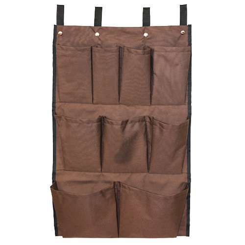 Version 1.0.0 American Supply 9 Pockets Cart Caddy Bag, Brown - Image 1