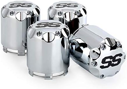 417g8YDwS7L._AC_.jpg 10L0L Universal Golf Cart SS Wheel Center Cap Cover for EZGO, Club Car, Yamaha, Chrome 4 PCS - Image 1