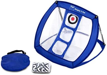 Bogey 2 Par Golf Chipping Net | Indoor/Outdoor with 12 Practice Balls
