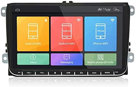 418m6J7IMGL._AC_.jpg LEXXSON Android 8.1 Car Stereo 9 inch Capacitive Touch Screen High Definition GPS Navigation Bluetooth USB Player 1G DDR3+16G NAND Memory Flash for VW Passat Golf MK5 MK6 Jetta T5 EOS POLO Touran Seat - Image 1