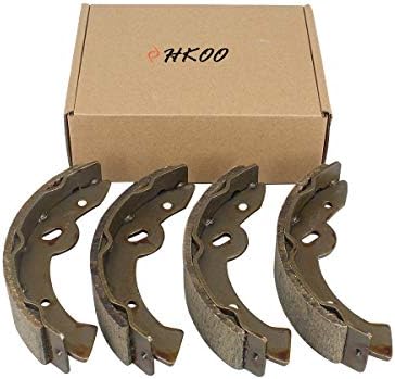 HKOO 27943G01 70795G01 Golf Cart Brake Shoes, Set of 4, Fits E-Z-Go TXT (97-09.5), Workhorse 96+, Yamaha G14-G22 94-06