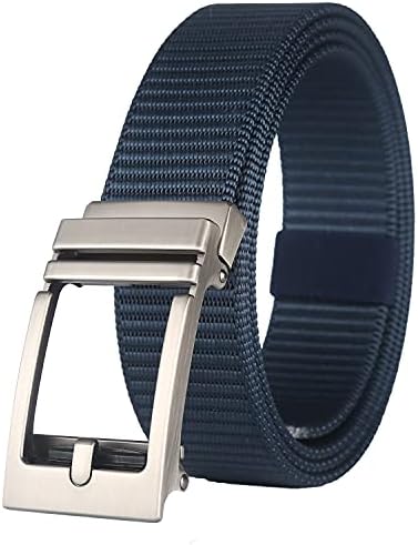 Lavemi Mens Nylon Ratchet Belt, Mens Belts Casual for Golf Outdoor Fully Adjustable Trim to Exact Fit,Gift Box