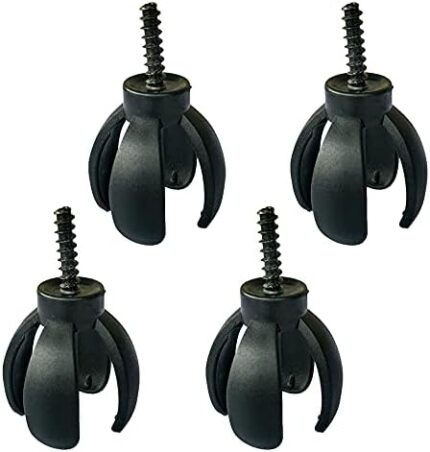 Pirhosigma 4 PCs Golf Ball Retriever Grabber Four-Prong Pick Up Back Saver Claw Put On Putter