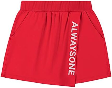 ALWAYSONE Girls Skirt Shorts Novelty Tennis Skirts Short Athletic Workout Shorts Skirts 3-12 Years