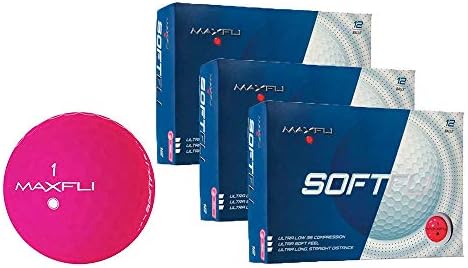 41BaVNXnVjL._AC_.jpg Maxfli SoftFli Matte Golf Balls - Longer Straight Distance - Soft Feel - Image 1