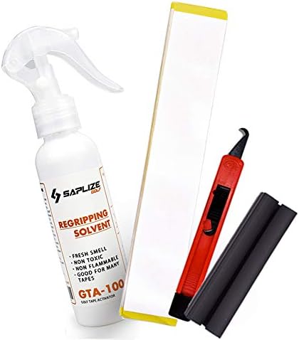 SAPLIZE Golf Grip Kits for Regripping Golf Clubs -Four Options Available (Standard Kit, Full Kit A, Full Kit B, Luxury Kit), Grip Tape, Grip Solvent