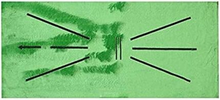 YCNASSS Golf Training Mat, Mini Golf Practice Training Aid Rug for Swing Detection Batting, Game and Gift for Home/Office/Outdoor (12" X 24")