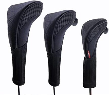 KYTAI 3 PCS Golf Head Cover Club Headcover Set for Drivers Fairway Woods Hybrid Fit Oversized Club Men Women