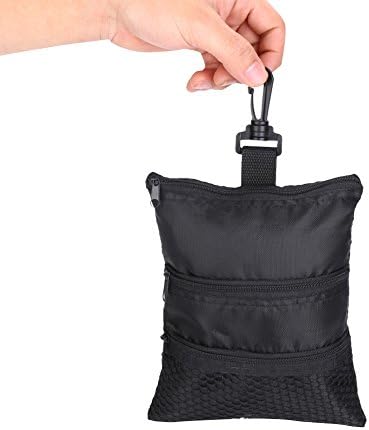 Golf Tee Pouch,Multi-Pocket Tote Hand Bag Zippered Valuables Pouch