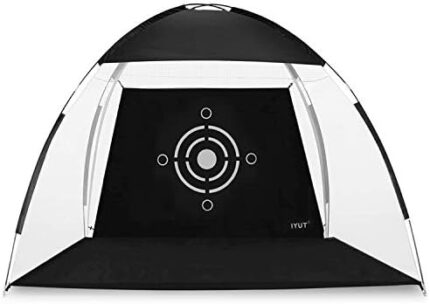 IYUT Golf Practice Net, Target Training Aid Golf Chipping Net Collapsible Sports Swing Driving Range Golf Hitting Net for Indoor Home Outdoor Backyard Suitable for Kids and Adults
