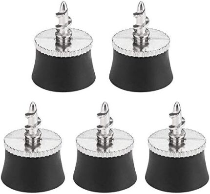 FASTROHY 5 Pcs Golf Ball Pick Up Retriever Sucker Tool Suction Cup for Putter Grip Golf Training Aids, Black