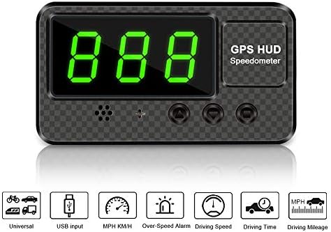 41GPBhCw5QL._AC_.jpg VJOYCAR C60s Universal Digital GPS Speedometer Car Hud Head Up Display with MPH Speed Alert Fatigue Driving Alarm, 100% for All Cars Truck Motorcycle ATV SUV Pick-up Scooter Golf Cart - Image 1